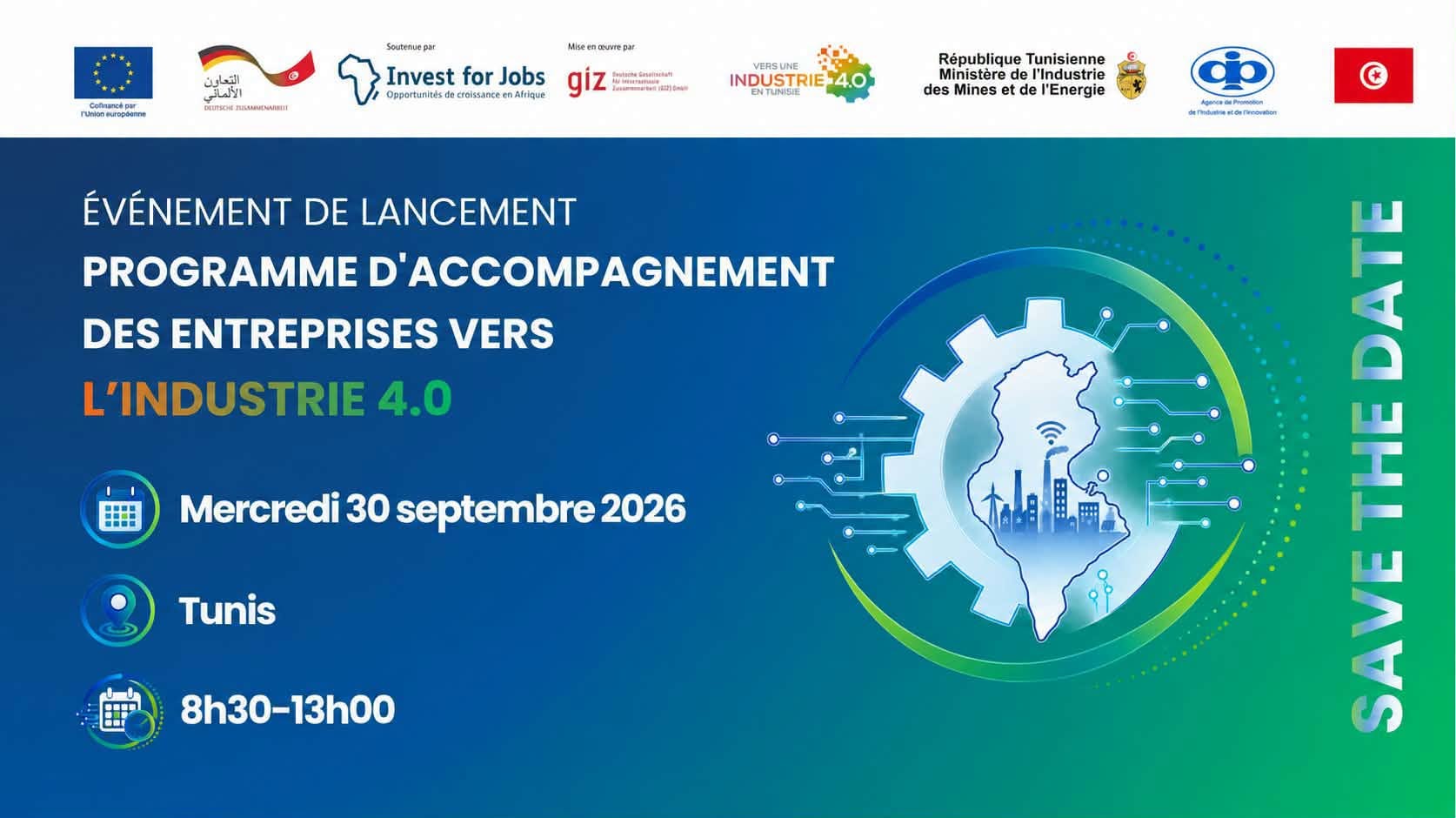 Le centre AGROTECH 4.0 du Pôle de Compétitivité de BIZERTE participe au lancement du Programme d’Accompagnement des Entreprises Industrielles vers l’Industrie 4.0